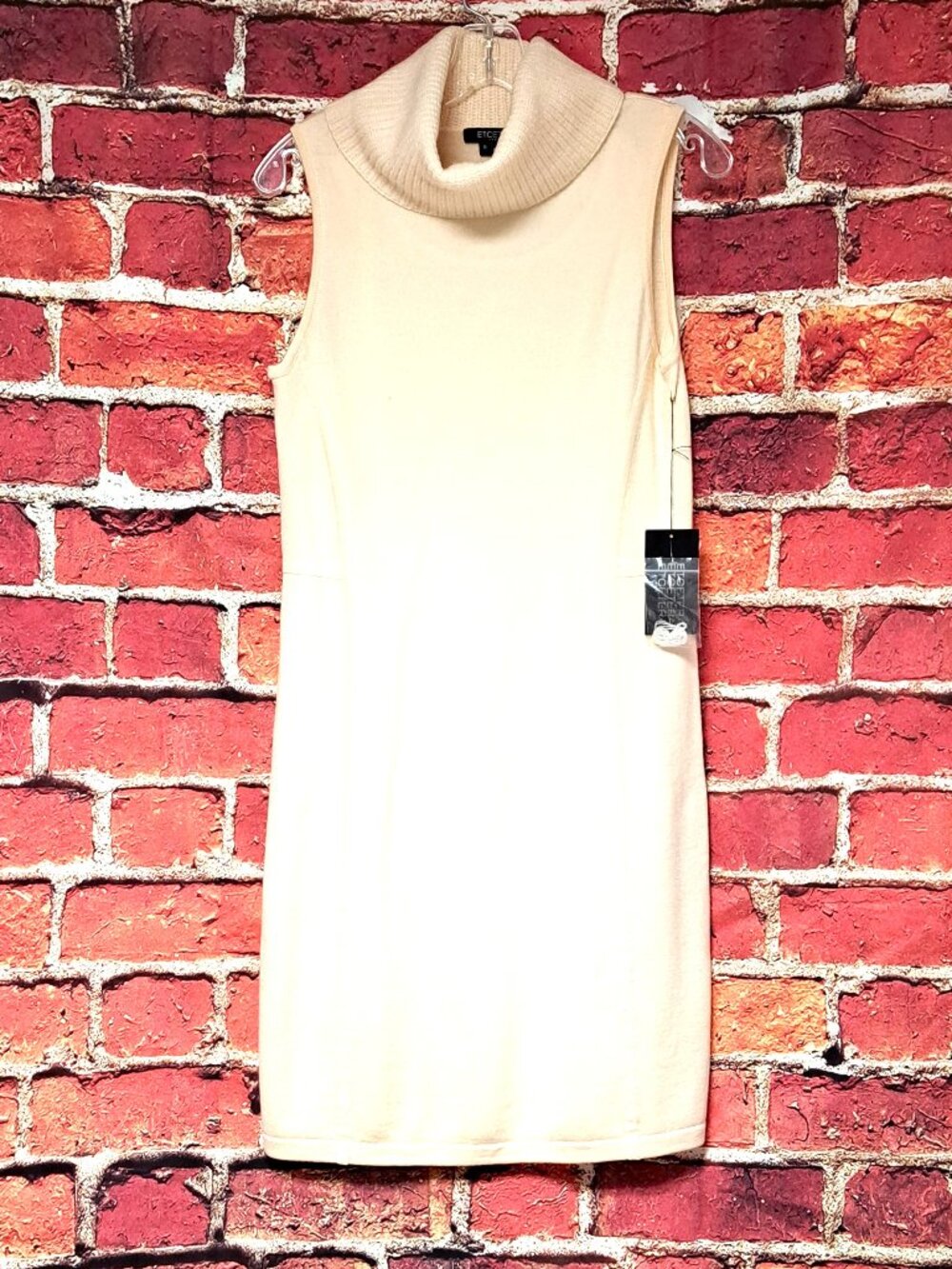 ETCETERA NWT MERINO WOOL WINTER WHITE LADIES HOLIDAY DRESS TURTLENECK BEAUTIFUL